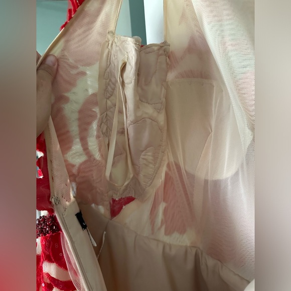 Jovani Gown - Prom or Homecoming, beautiful nude & red - Picture 11 of 13